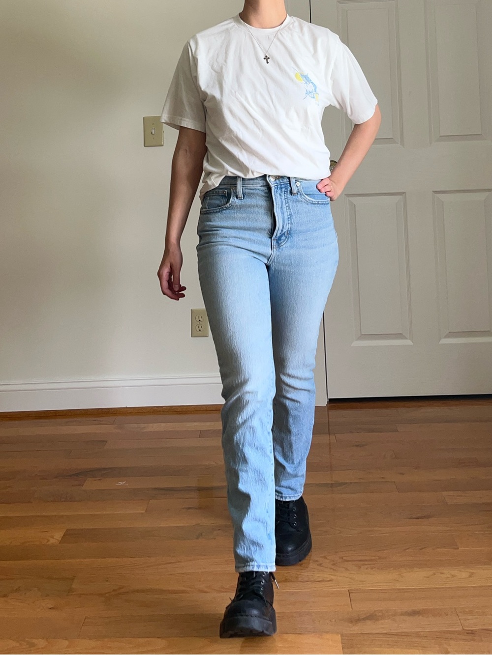 Madewell Light Blue High-Rise Straight Jeans